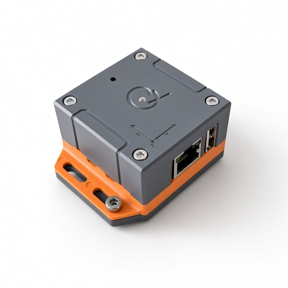 SeismiQ MEMS accelerometer node in a compact grey housing.